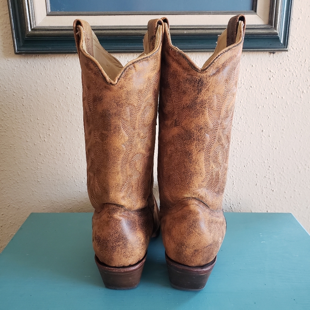 Corral 8.5 Distressed Naham Brown Cowgirl Boots - Picture 5 of 16